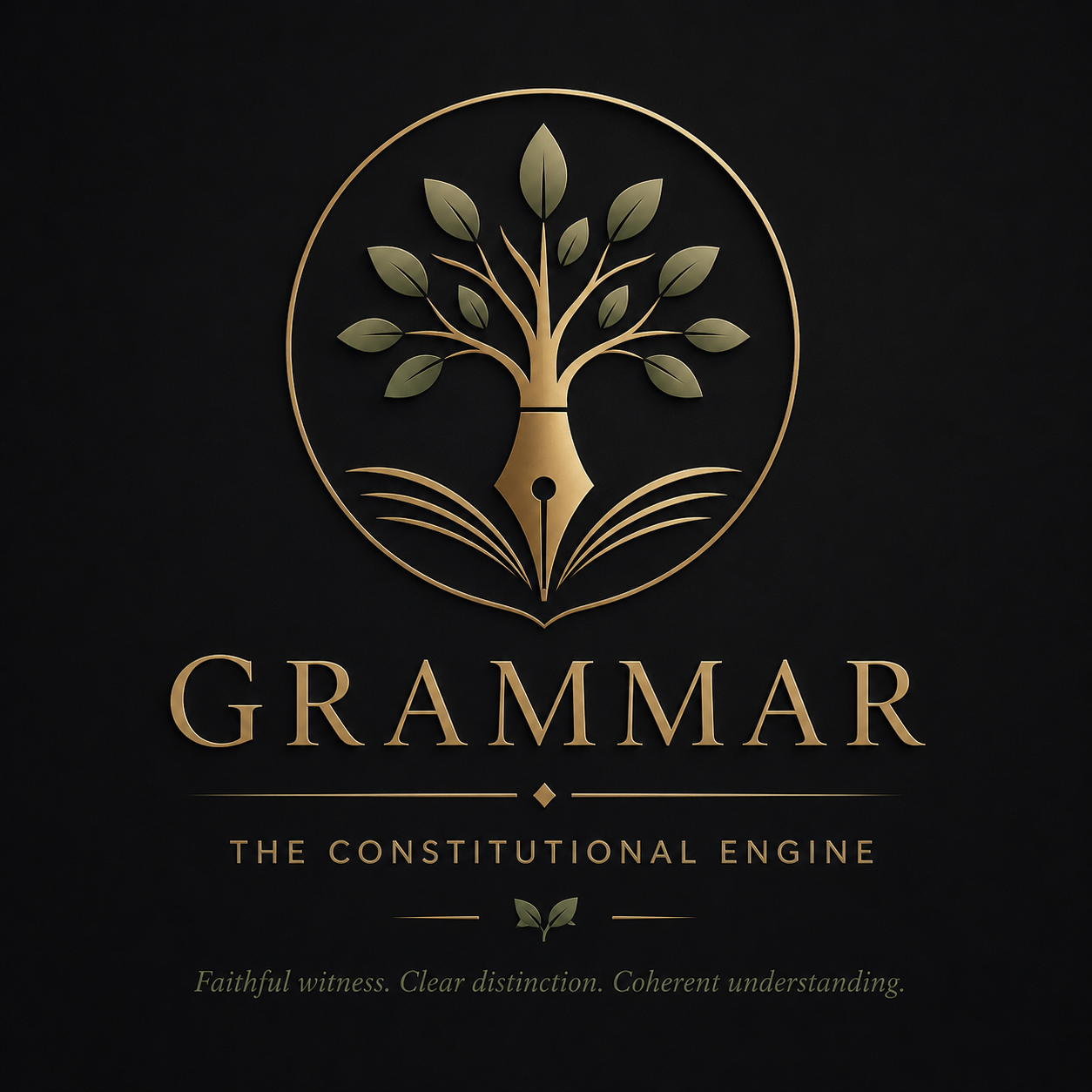 The GRAMMAR seal — the constitutional engine